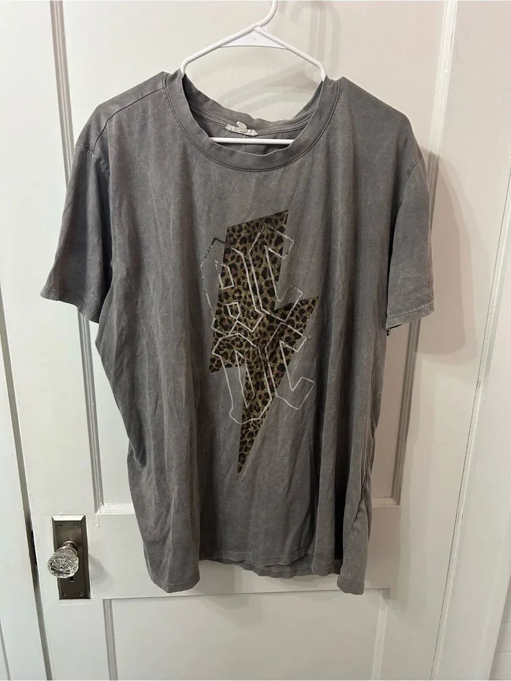 Gray AC/DC Graphic Tee